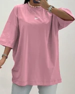 تصویر تیشرت لانگ Nike رنگ گلبهی